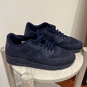 Nike Air Max 90 Triple Navy Mesh Sneakers